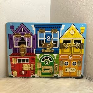 Melissa and Doug Latches Board Montessori Educational Wooden Toy